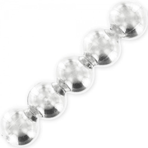 Round beads 2mm Silver tone x100
