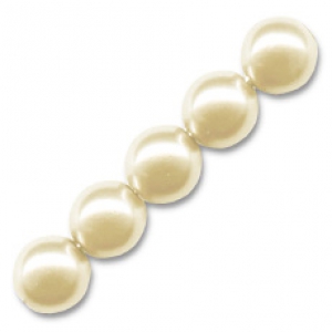 Pearly beads 3mm Cream x100