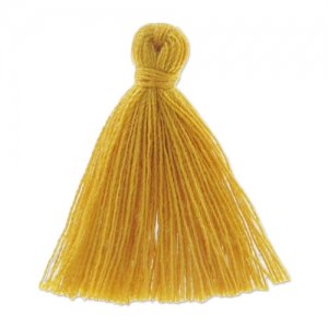 Cotton tassel 27-30mm Jaune Foncé