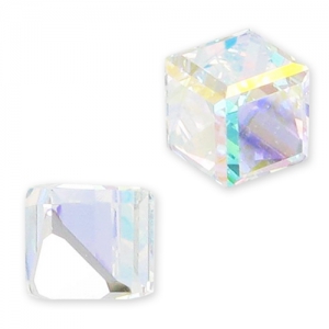 PureCrystal 4841 Flat Back Stone 4mm Crystal AB x1