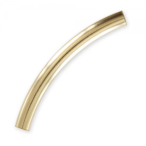Curved tube 30x3 mm - Gold filled x1