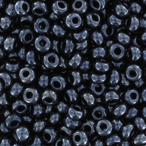Preciosa 9/0 2.5 mm Seed Beads - Jet Hematite x20 g