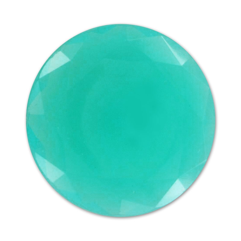 Round Cabochon 27mm Green Turquoise Opal x1 - Perles & Co