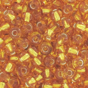 Preciosa Seed beads 9/0 2.5 mm - Topaz Silver Lined x20g