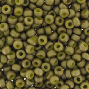 Miyuki Seed beads 11/0 2032 - Mat Opaque Golden Olive Luster x8g