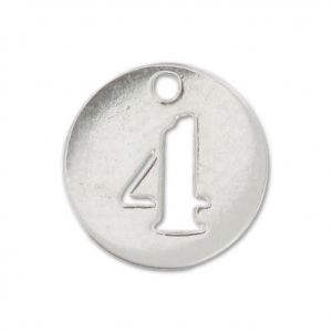 A figure 4 Sterling silver charm 8.5mm x1