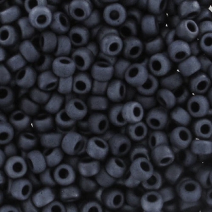 Miyuki Seed beads 11/0 2001- Mat Gunmetal x8g