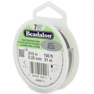 Wire Wired 7 strands 0.25 mm - Beadalon - Steel x31 m
