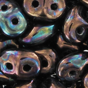 SuperDuo 2.5x5mm Jet Iris Luster x10g