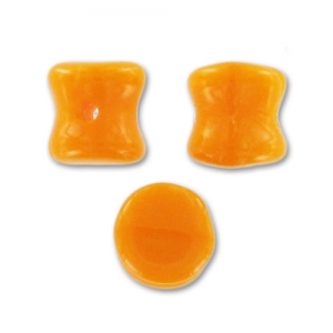 Diabolo shape beads 4x6 mm Orange x50