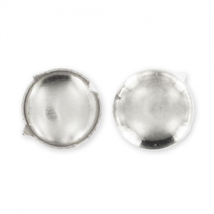 Round studs 9mm Silver tone x40