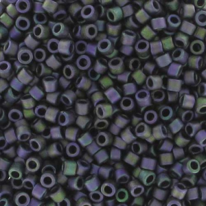 Miyuki Delica 11/0 DB1053 - Matte Metallic Plum Emerald Gold Iris