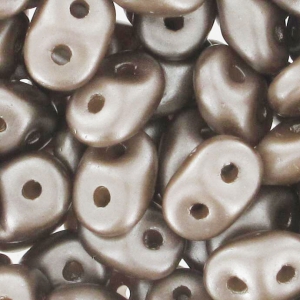 SuperDuo 2.5x5mm Pastel Light Brown x10g