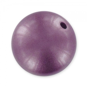 Round powder bead 16mm Lilas x1