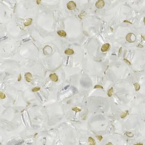 Miyuki Fringe beads 2.8 mm DP28-0001 - Silver Lined Crystal x8g