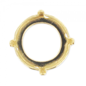 Cabochon setting PureCrystal 1122 Rivoli round-shaped 12mm doré