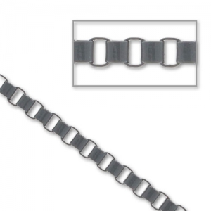 Box Chain 3mm Grey x 1,2m