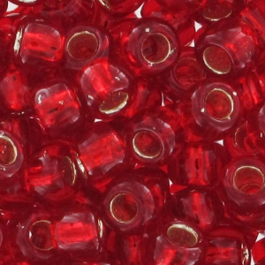 Toho seed beads 8/0 TO8R0025C - Silver Lined Ruby x8g