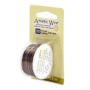 Artistic Copper Wire 0.81 mm anti-tarnish - Bronze x5.5m