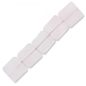 Bead Rose Quartz Square with facets 10mm x1
