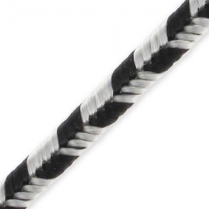 Soutache braid 2,5mm Smog/Linen Stripe x2m