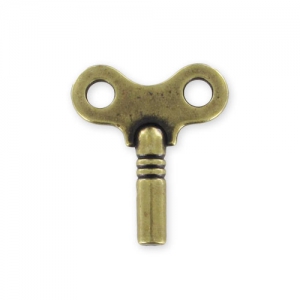 Key charm butterfly 22mm Bronze tone x1