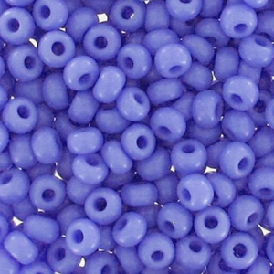 Preciosa 9/0 Seed Beads, 2.5 mm - Light Blue Opaque, 20 g