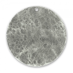 Crumbled sequin 40mm Antique Silver tone x1