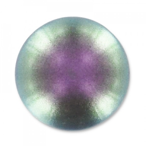 PureCrystal 5817 Cabochon 8mm Crystal Iridescent Purple Pearl