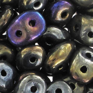 SuperDuo 2.5x5mm Brown Iris x10g