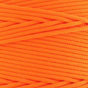 Braided nylon thread 1.1mm Orange Fluo x1m