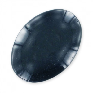 Spangled cabochon 25x18mm Night Blue x1