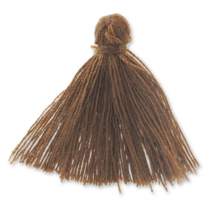 Cotton tassel  27-30 mm brown x1