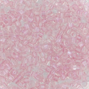 Miyuki Delica 11/0 DB1673 - Pearl Lined Transparent Pink AB x8g