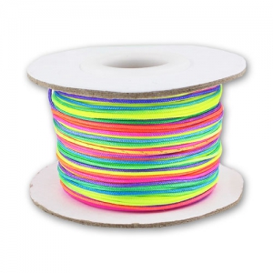 Braided nylon thread 0.8mm Mix Color x50m