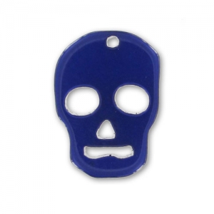 Pendant Skull 23 mm Dark Indigo x1