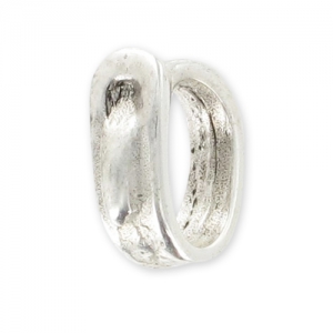 Slider belt buckle 13x6mm old-silver tone x1