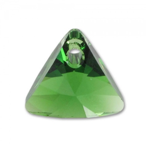 PureCrystal Triangle pendant 6628 12 mm Dark Moss Green x1