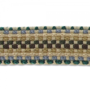 Braided ribbon 20 mm Multi Cream x 3m