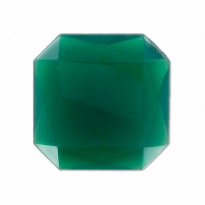 Carré Cabochon 23 mm Light Emerald x1
