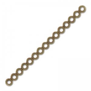 Spacer 15 loops 51x3.4mm Bronze tone x1