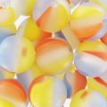 imiation bille round bead 18mm yellow/Orange/Blue