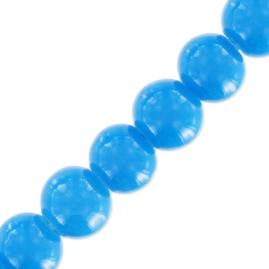 Beads imitation gemstone 6 mm Turquoise x85cm