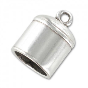 Terminator for 10 mm cords Antique Silver Plating x1