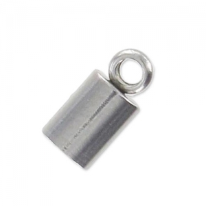 Cylindrical terminators for 3mm cord Stainless steel x10