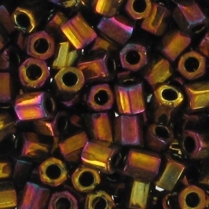 Miyuki 11/0 Hex Cut Seed Beads 462 - Gold Iris Metallic x8g