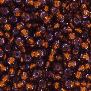 Miyuki Seed beads 11/0 5 - Silver Lined Dark Topaz x8g