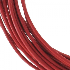 Leather cord 0,8mm Rouge x 2.95m