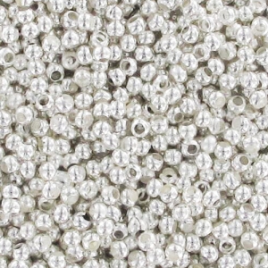 Metal seed beads 15/0 Silver Plated x10g