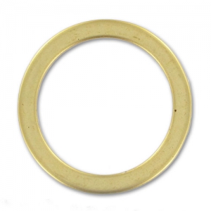 Ring 18mm satin Fine Gold plated x1
